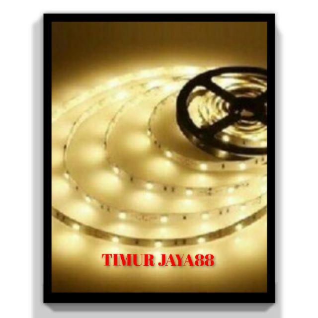 Jual LAMPU LED STRIP MATA BESAR SMD 5050 IP33 WARNA INDOOR 5 METER 5M 5