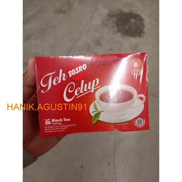 Jual Teh Celup Sosro Kotak Isi 30 Kantung Bag Black Tea Shopee Indonesia