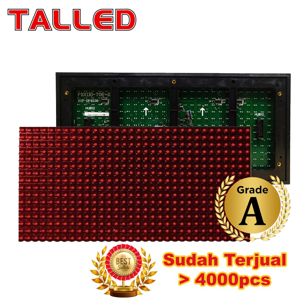 Jual Modul P Running Text Merah Full Outdoor Cled Talled Shopee