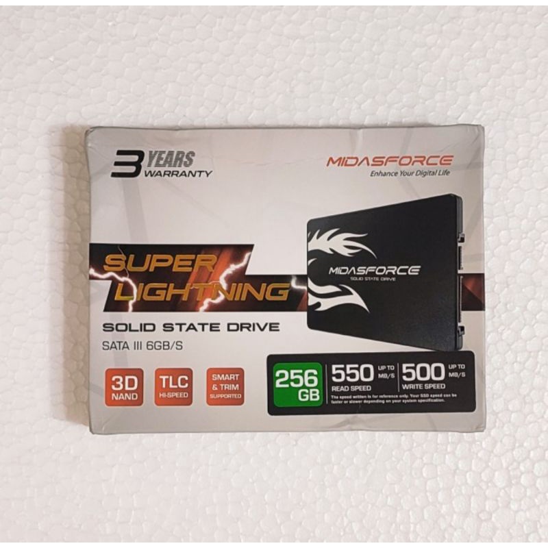 Jual Ssd Midasforce Super Lightning Sata Gb Shopee Indonesia