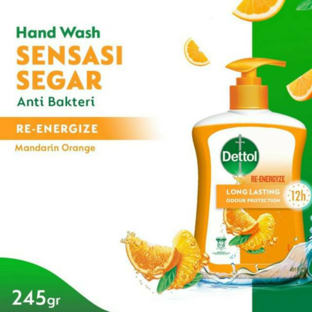 Jual Dettol Hand Wash Sabun Cuci Tangan Orange Re Energize G