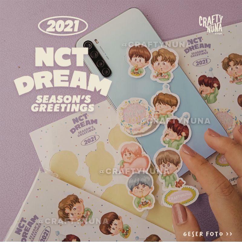 Jual NC 020 NCT DREAM 2021 SEASON S GREETINGS Fanart Sticker Set By