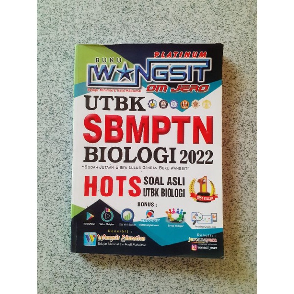 Jual Buku Wangsit Om Jero Saintek Platinum Utbk Sbmptn Shopee