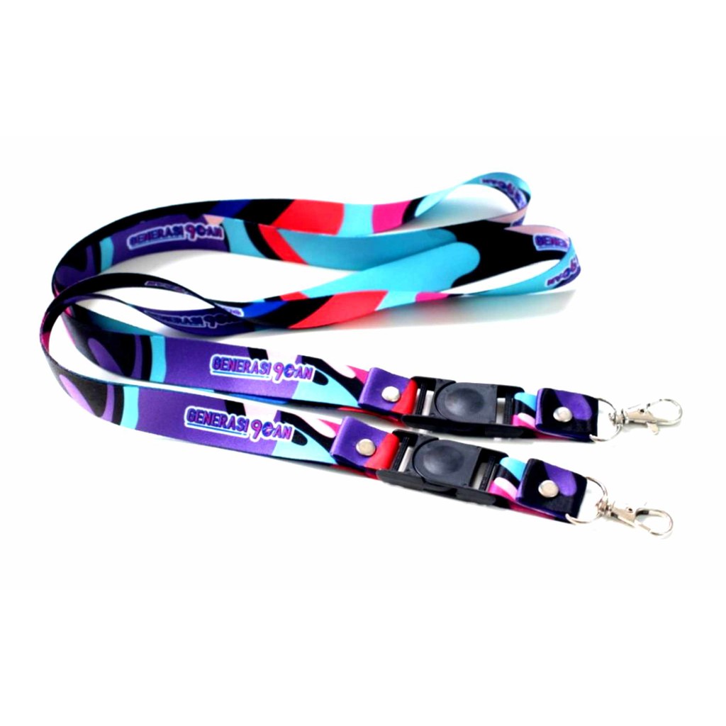 Jual LANYARD CUSTOM DIGITAL PRINT 2 Sisi Tali ID CARD Shopee Indonesia