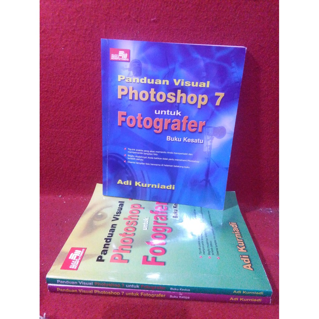 Jual Panduan Visual Photoshop 7 Untuk Fotografer Adi Kuniardi Paket