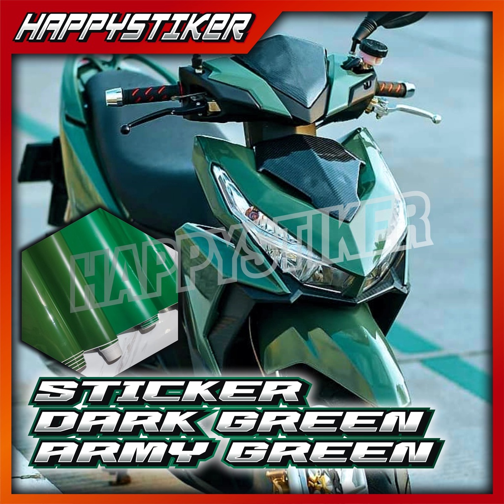 Jual Sticker Skotlet Dark Green Sticker Hijau Army Skotlet Hijau