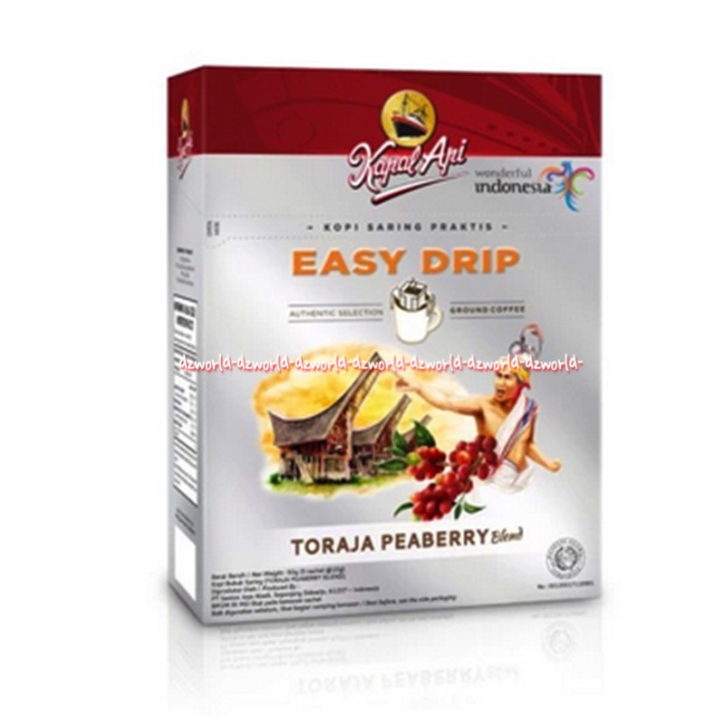 Jual Kapal Api Easy Drip Toraja 5sachet Peaberry Blend Kopi Toraja