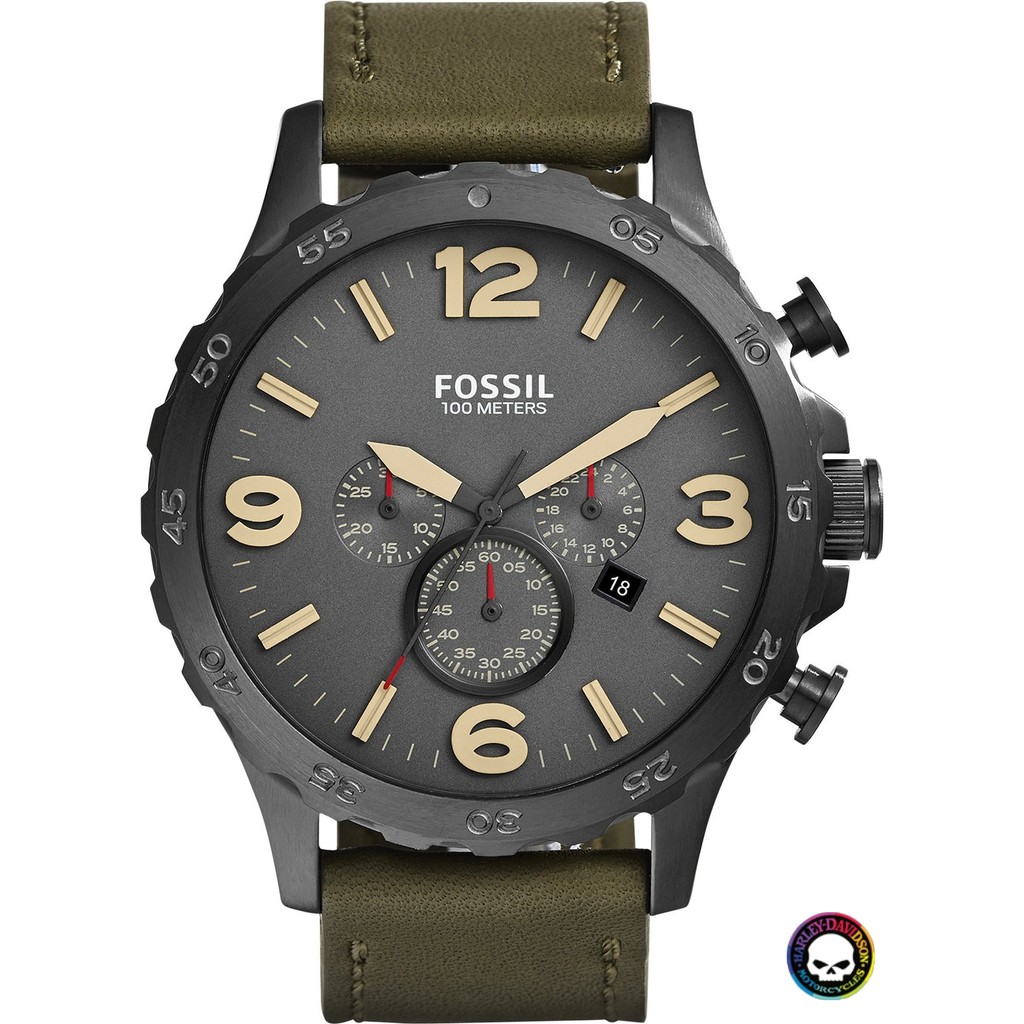 Jual Jam Tangan Fossil Jr Nate Chronograph Original Shopee Indonesia