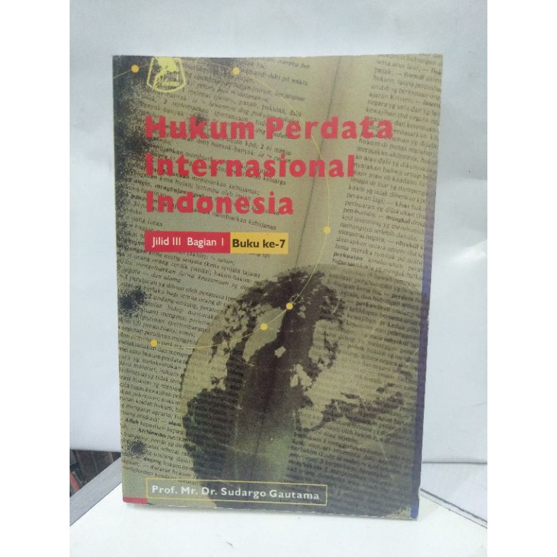 Jual Buku Hukum Perdata Internasional Indonesia Jilid Bagian Buku