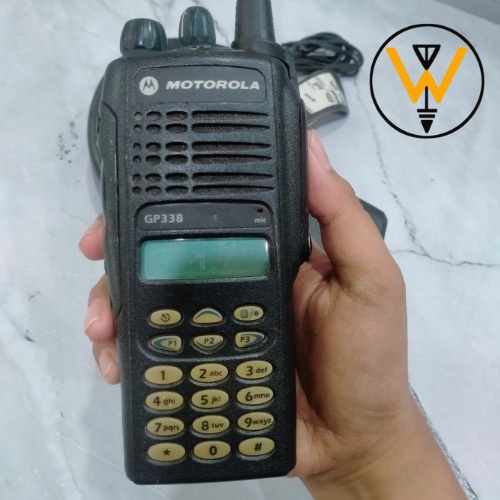 Jual RADIO WALKIE TALKIE MOTOROLA GP338 HT GP 338 VHF AND UHF 136 174