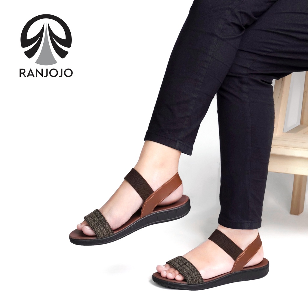 Jual Sendal Wanita Korea Original Ranjojo Sendal Flat Cewek