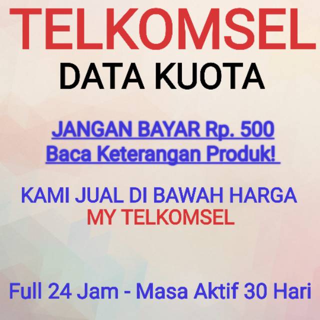 Jual Promo Murah Paket Data Internet Kuota Telkomsel Simpati As