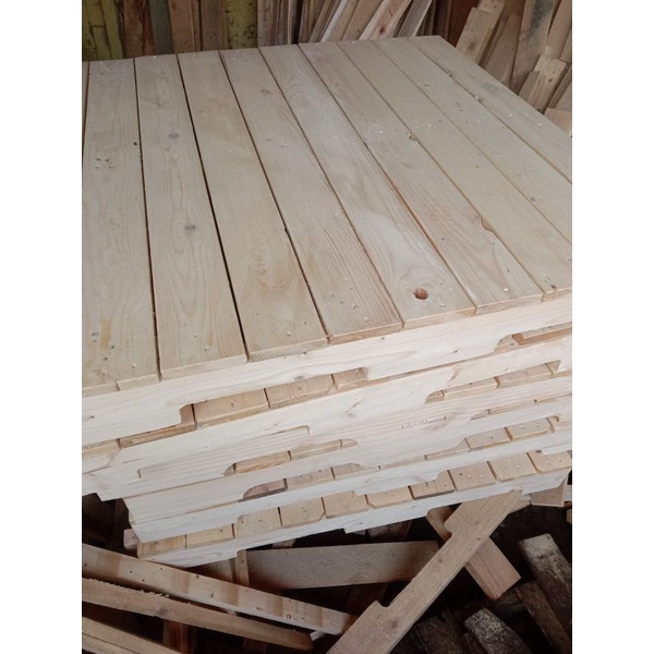 Jual Pallet Kayu Jati Belanda Tatakan Dipan Kasur 90 Shopee Indonesia