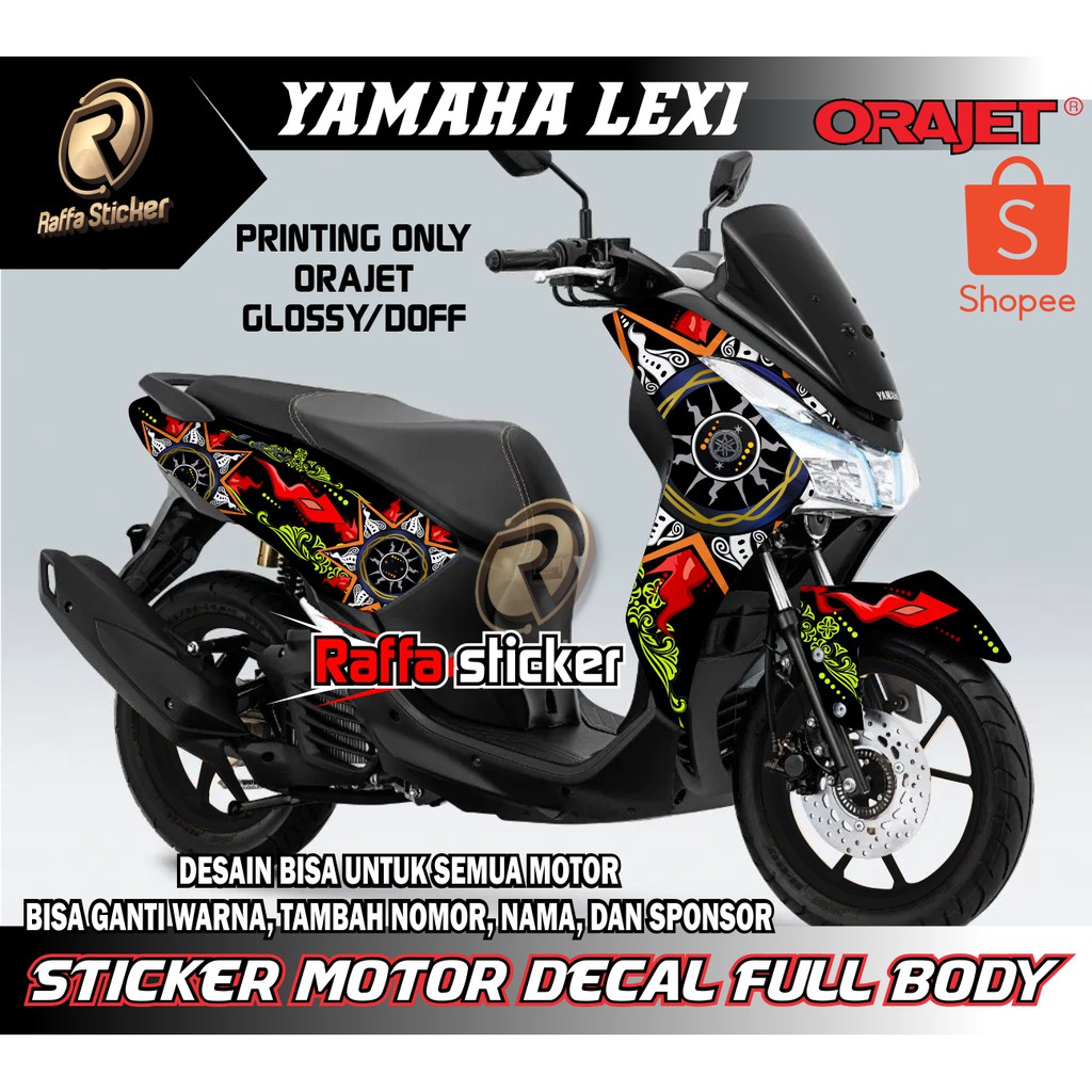 Jual Sticker Striping Decal Yamaha Lexi Full Body Decal Sticker Yamaha