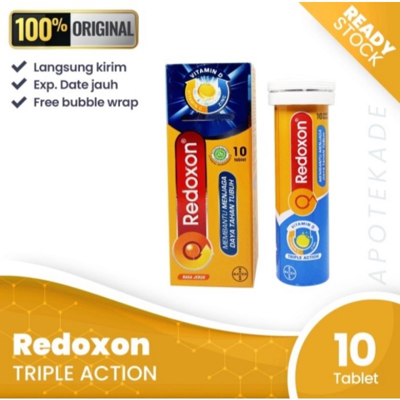 Jual Redoxon Triple Action Isi Rasa Jeruk Expied Lama Shopee