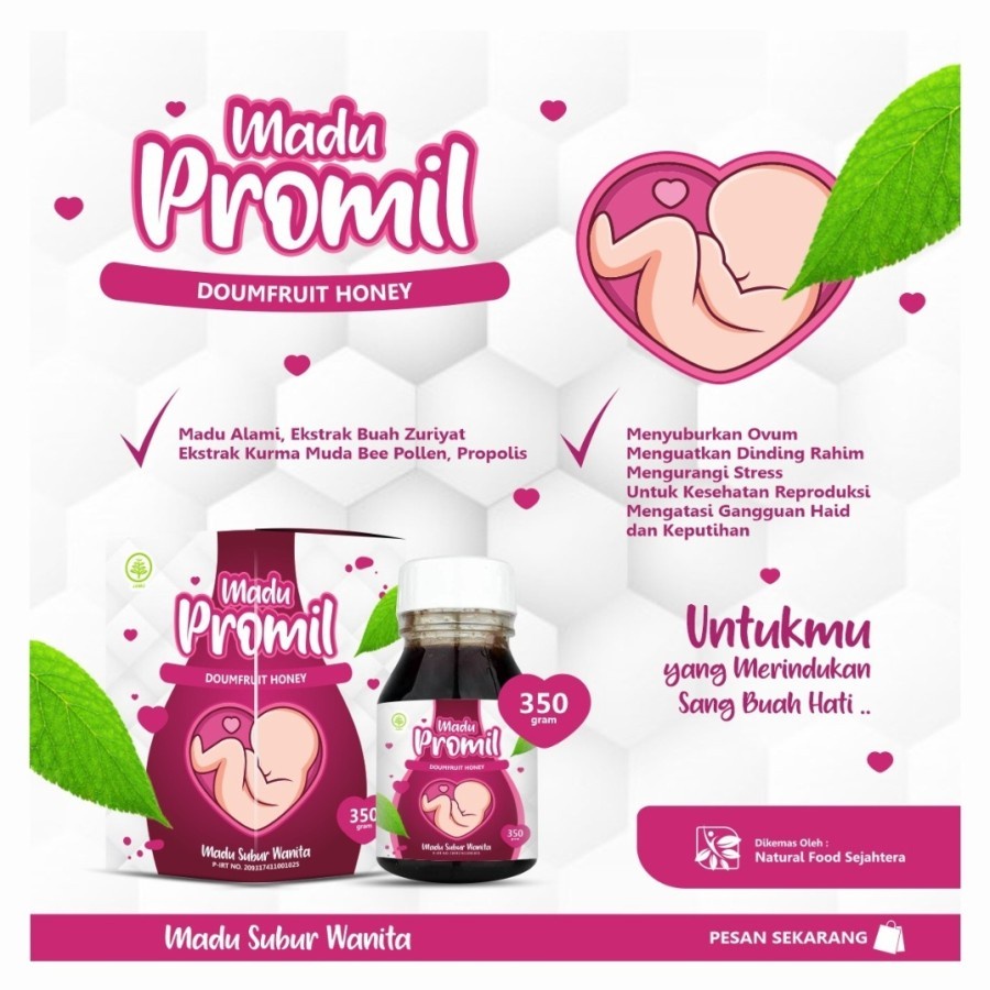 Jual Paket Madu Penyubur Kandungan Promil Suami Istri Paket Kesuburan