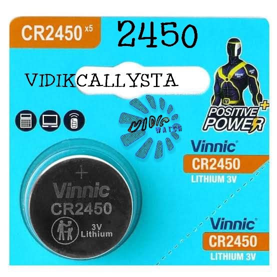 Jual BATERAI VINNIC CR2450 3V CR 2450 BATTERY BATREI LITHIUM ORIGINAL