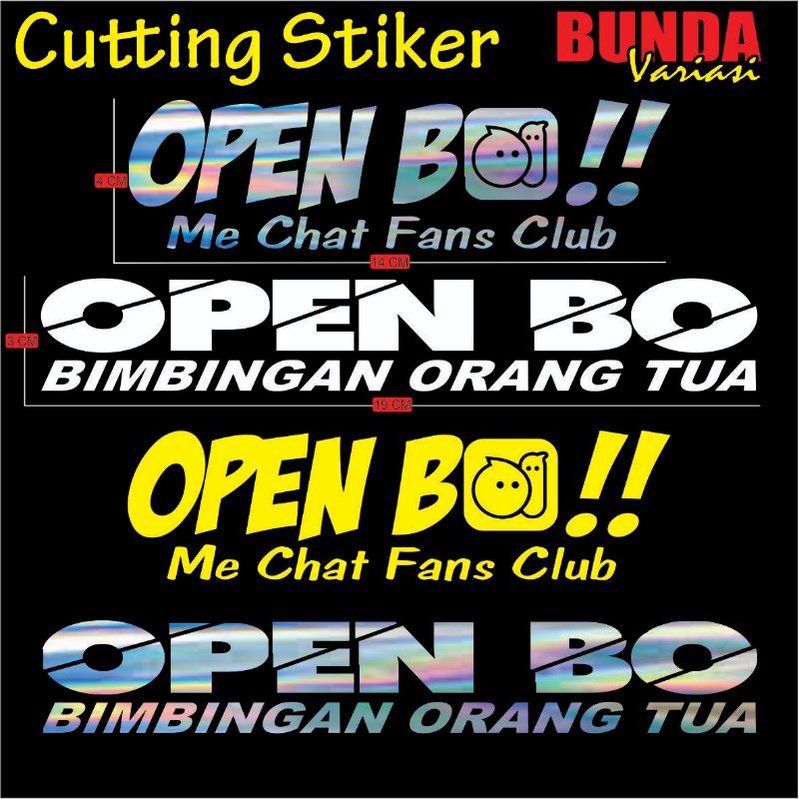 Jual Stiker Hologram Sticker Reflective Cutting Open Bo Bimbingan Orang