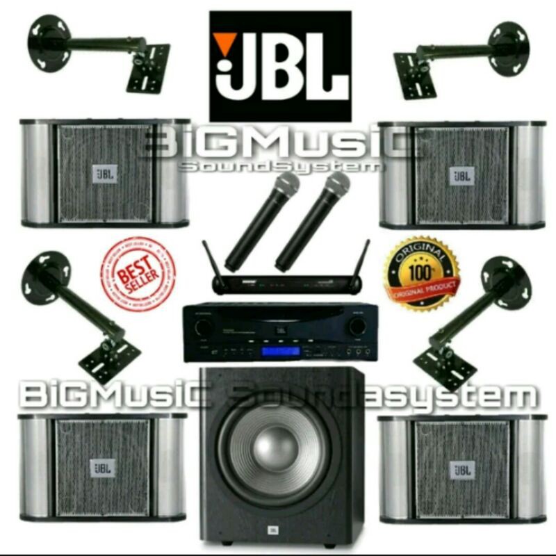 Jual Paket Sound Karaoke 4 Speaker JBL RM10 ORIGINAL 10 Inch Subwoofer