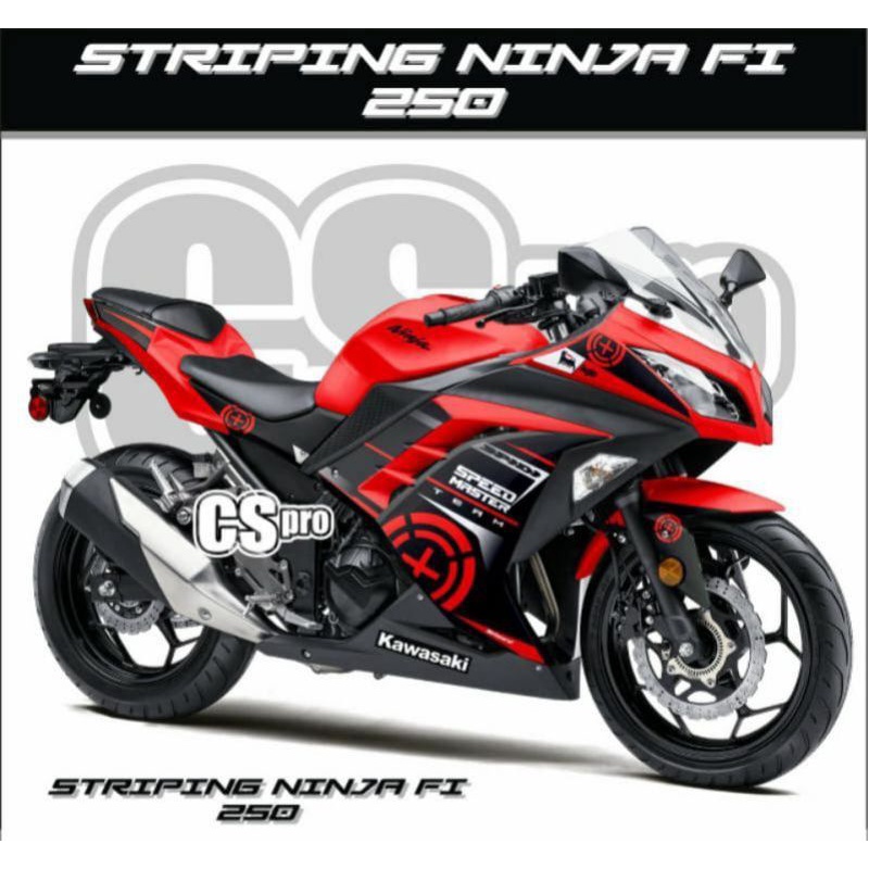 Jual Striping Variasi Kawasaki Ninja Fi Lis Sticker Decal Variasi