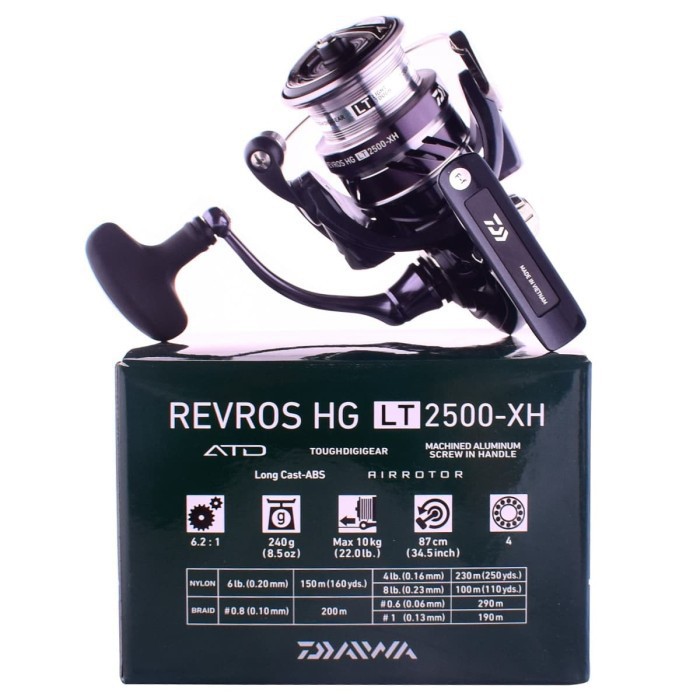 Jual Reel Spinning Daiwa Revros Lt Hg Power Handle Harian Kolam