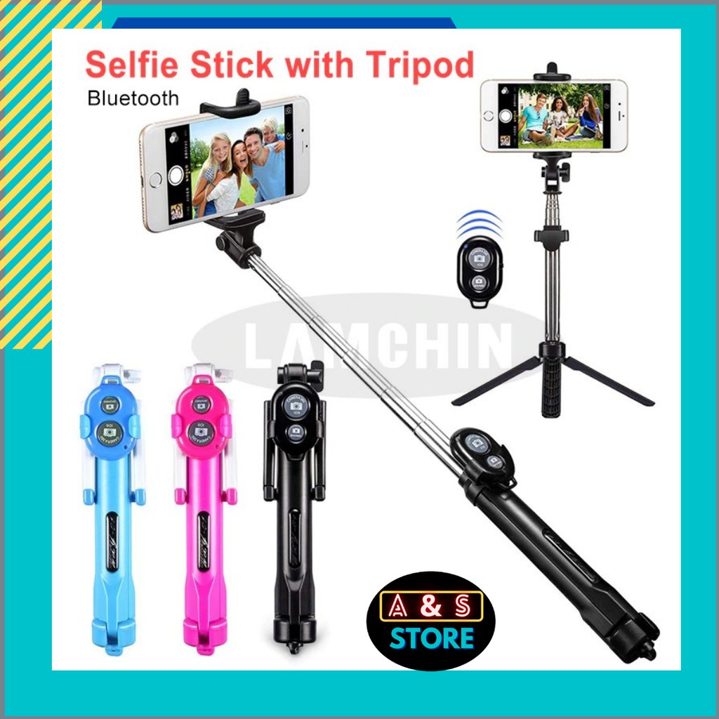 Jual TONGSIS TONGKAT SELFIE 3 IN 1 MINI TRIPOD MONOPOD PORTABLE REMOTE