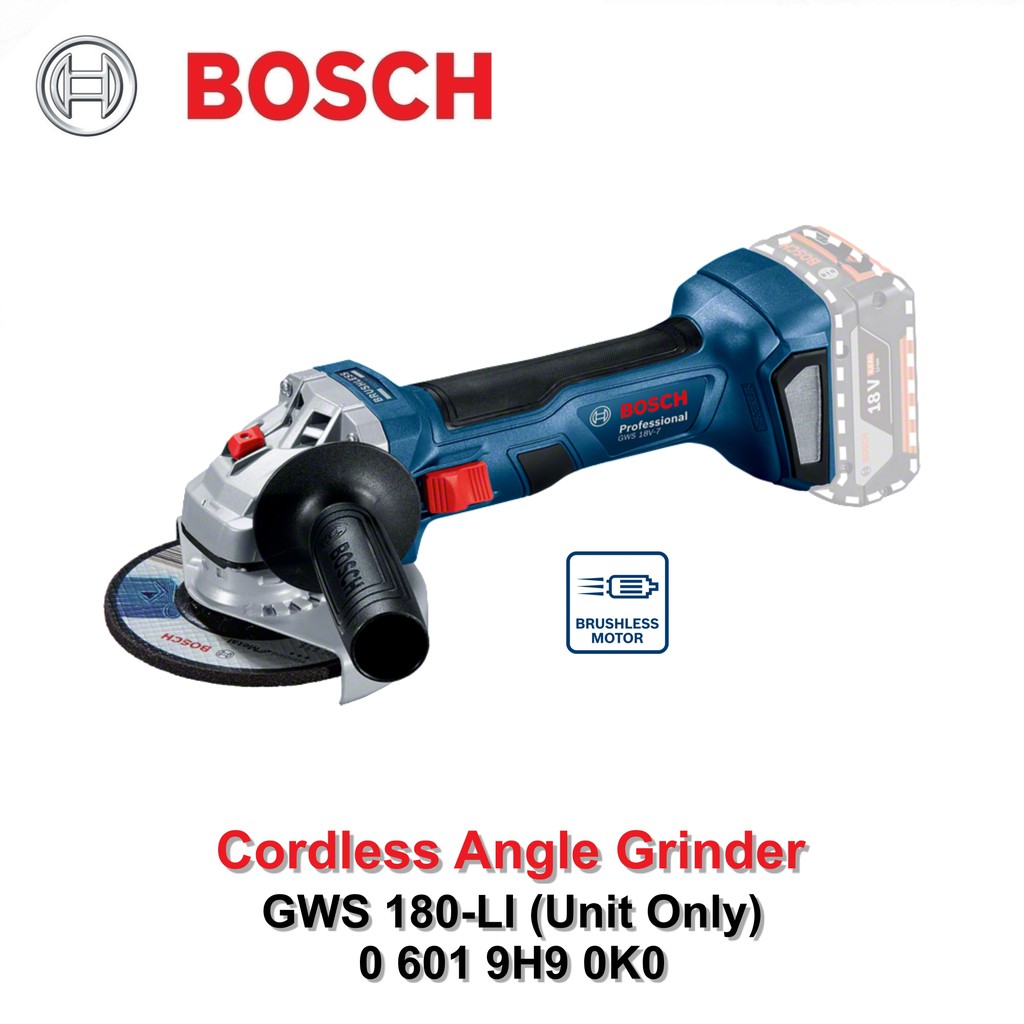 Jual Mesin Gerinda Cordless Bosch Gws Li Brushless Angle Grinder