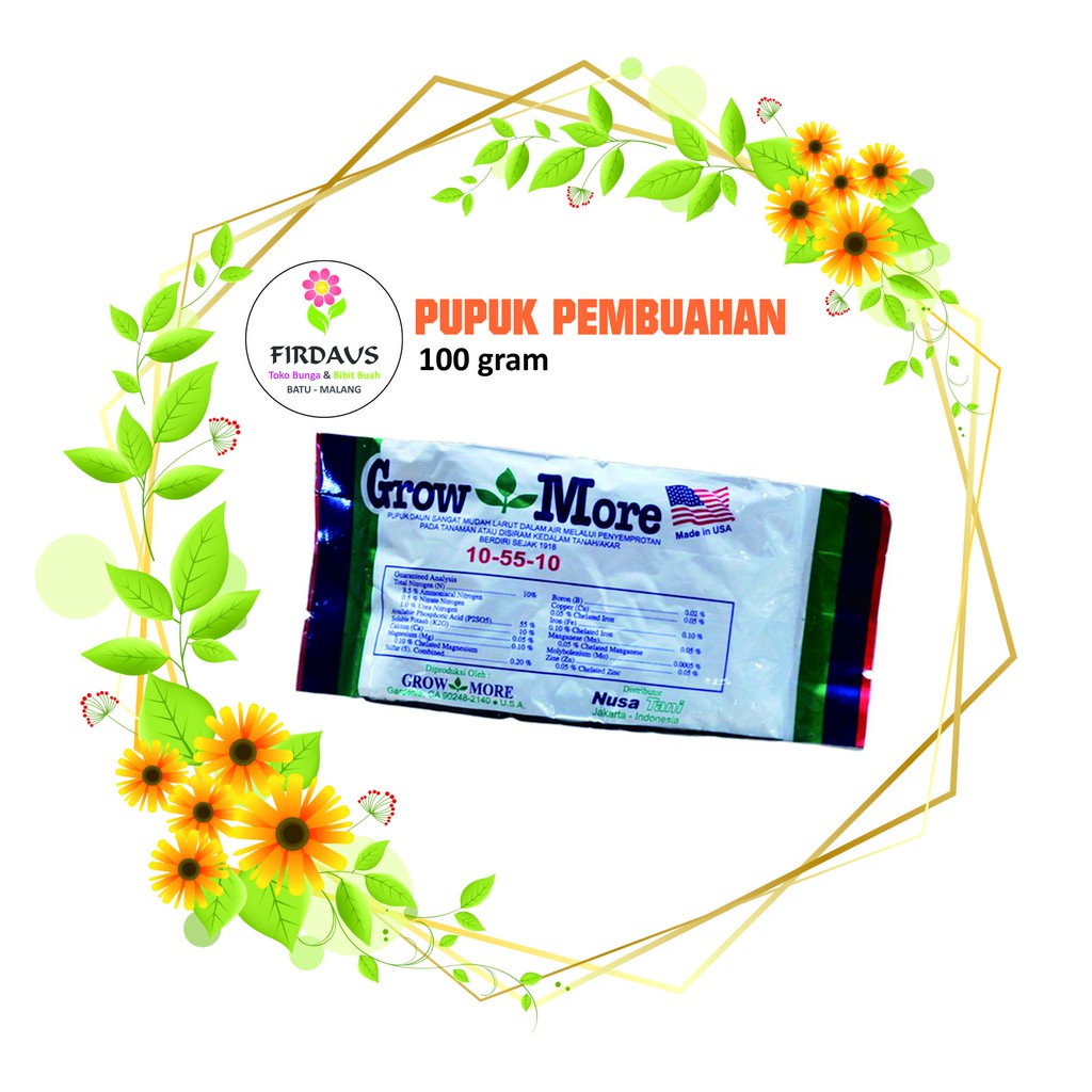 Jual Pupuk NPK Growmore 10 55 10 Pembuahan Shopee Indonesia