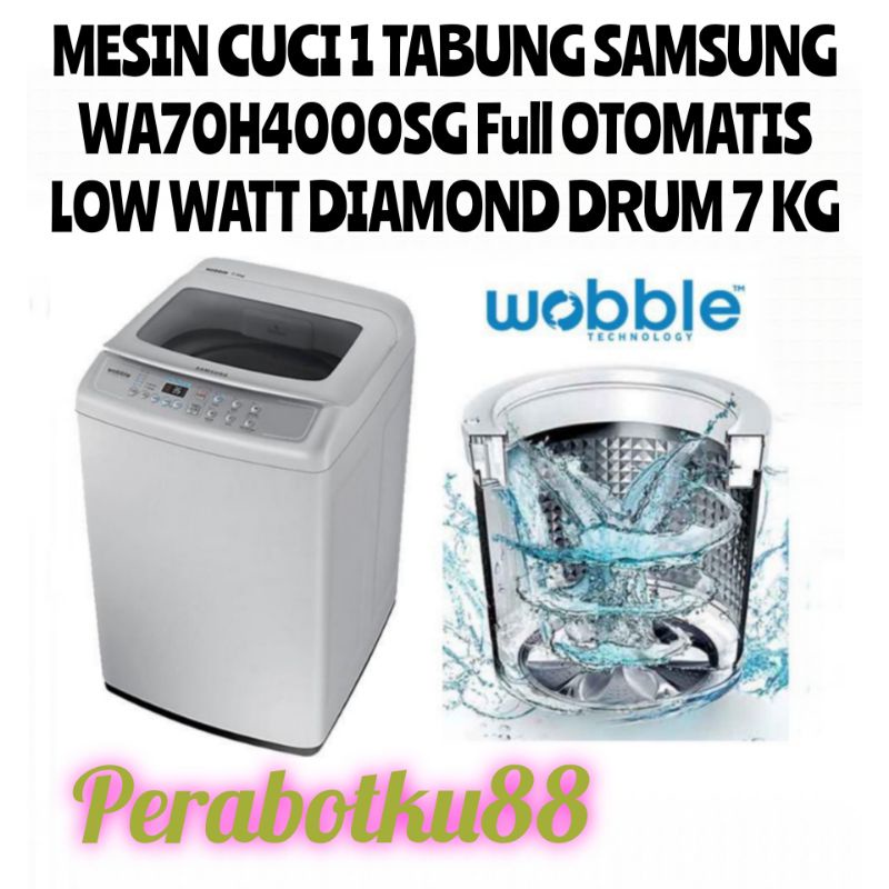 Jual Mesin Cuci Tabung Samsung Wa H Sg Full Otomatis Low Watt