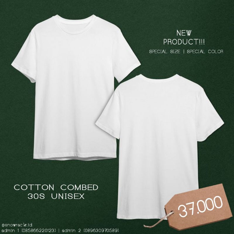 Jual Kaos Polos Premium Cotten Combed S O Neck Choco Series