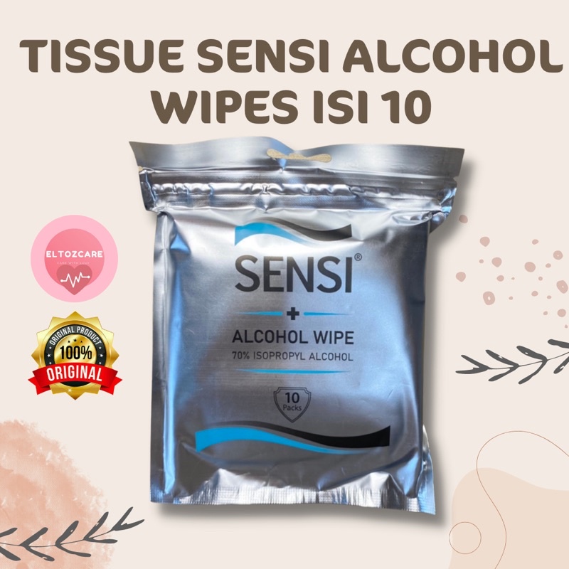 Jual Tissue SENSI Alcohol Wipes Isi 10 Tisu Alkohol SENSI Shopee