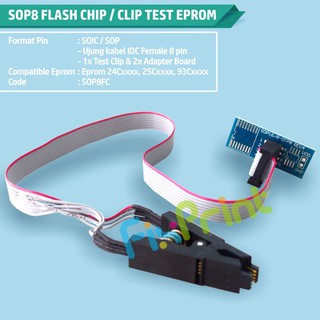 Jual Soic Sop Ic Flash Chip Ic Test Clip Socket Ic Bios Eeprom