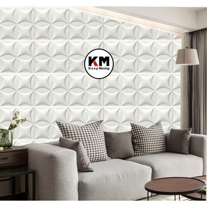 Jual Km Wallpaper Stiker D Foam Motif Batik Bata Premium Wallpaper