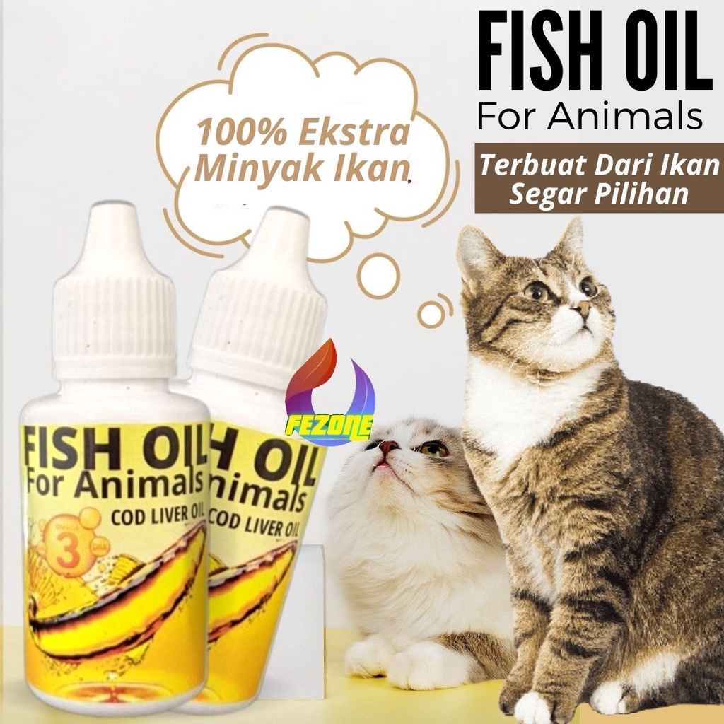 Jual Minyak Ikan Vitamin Kucing Kitten Peningkat Imun FISH OIL CAT 30ml