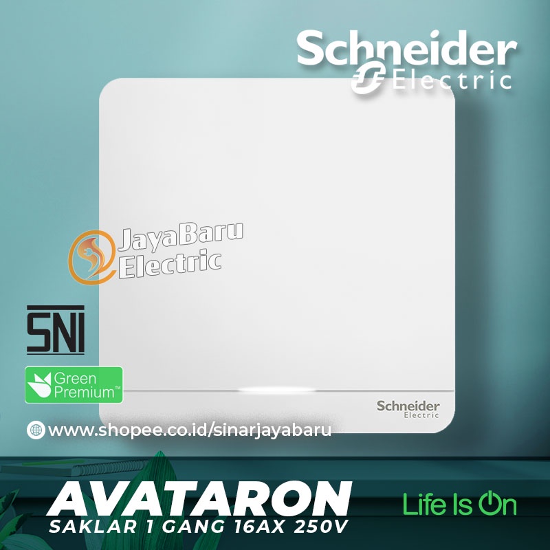 Jual Saklar SCHNEIDER AVATARON AVATAR ON 1Gang 1 Gang 1 Arah 2 Arah