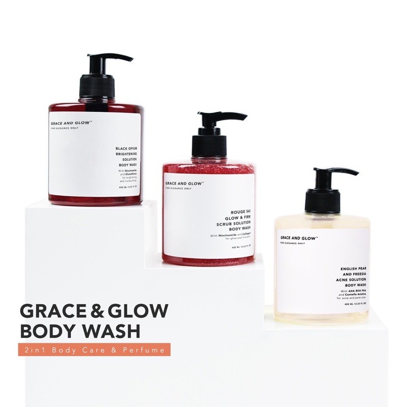 Jual Grace And Glow Body Wash Ml With Box Shopee Indonesia