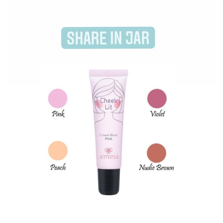 Jual Emina Cheek Lit Cream Blush On Share In Jar Shopee Indonesia