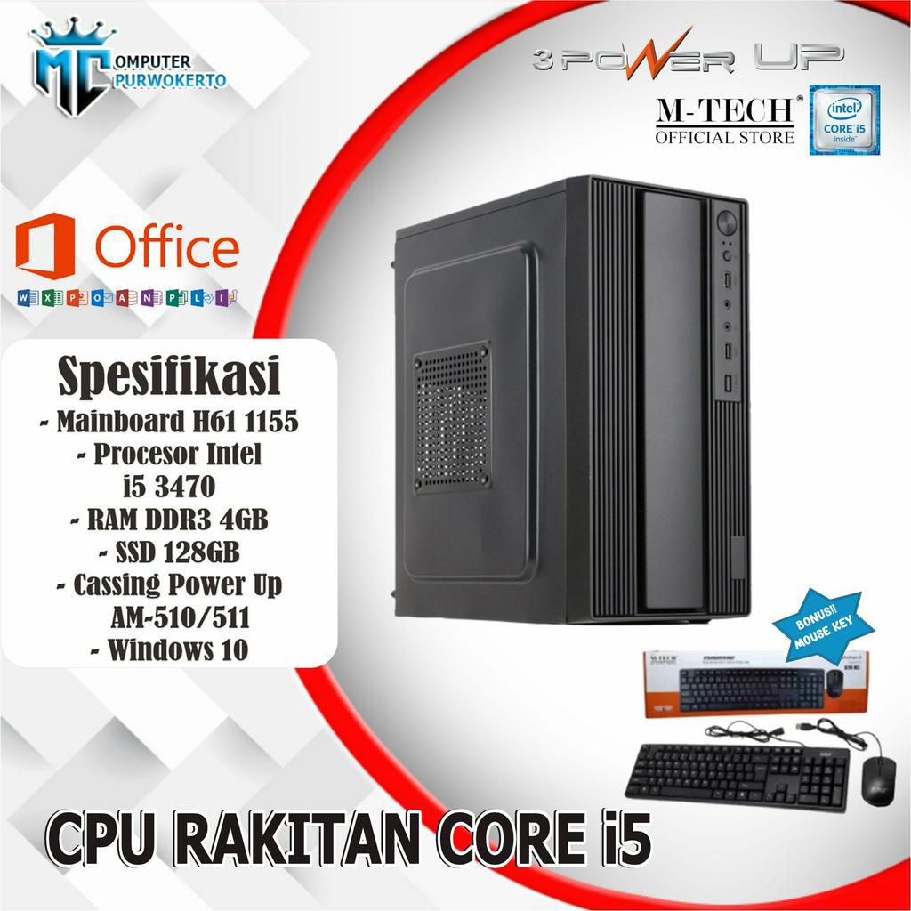 Jual Komputer CPU PC Rakitan H61 Core I5 Kantor Design Gaming Siap