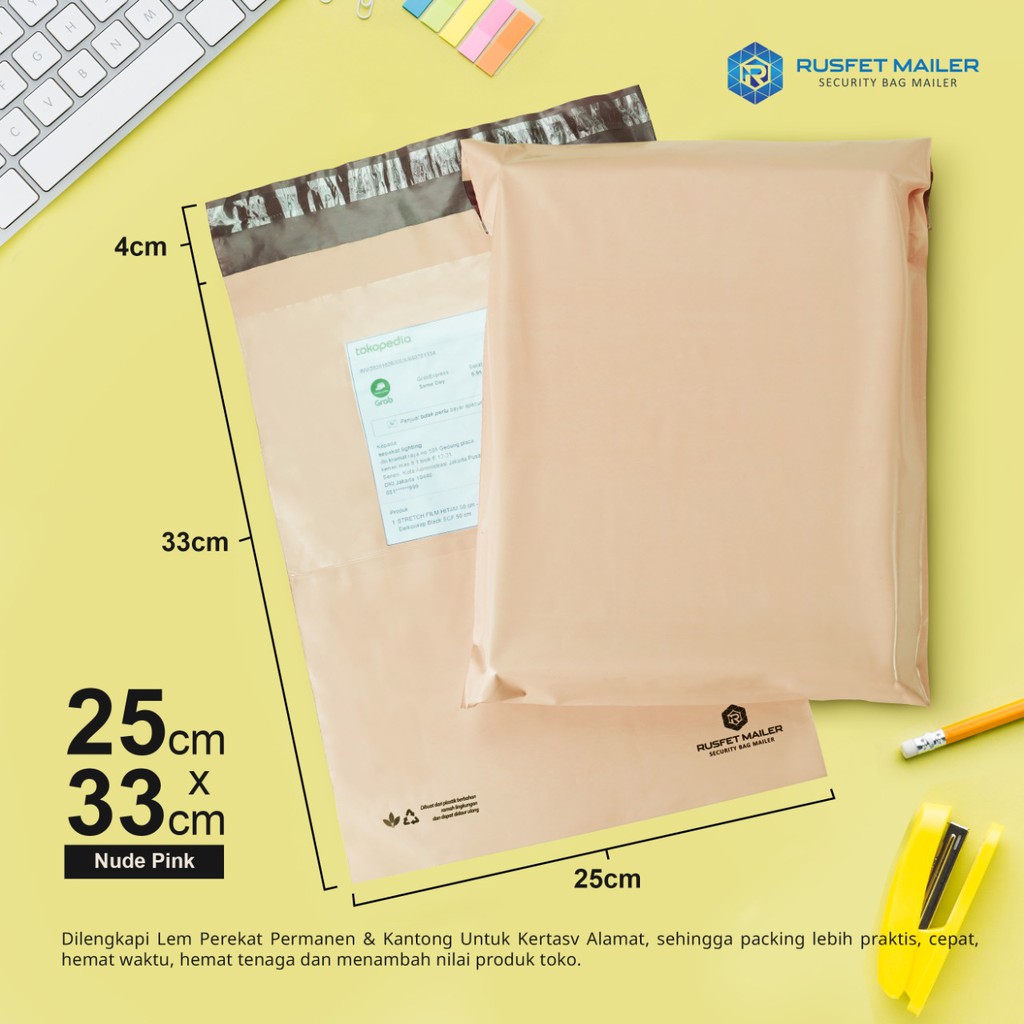 Jual Amplop Plastik Dengan Perekat Polymailer Packing Barang Online