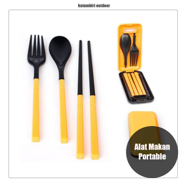 Jual Alat Makan In Sendok Garpu Sumpit Alat Makan Outdoor Alt Makan