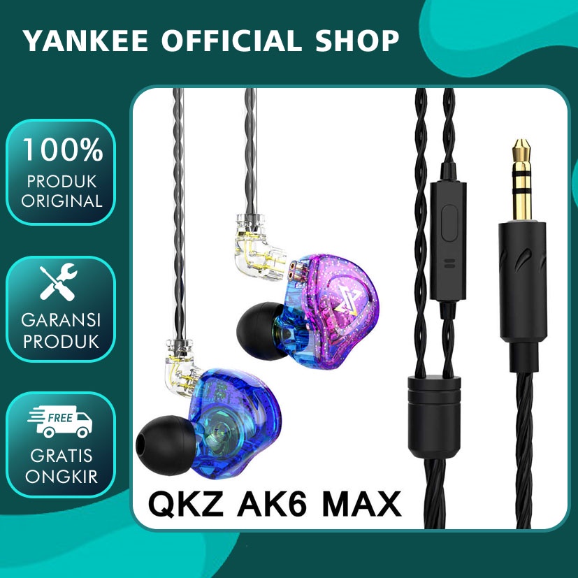 Jual Qkz Ak Max Basshead Sport Earphone With Mic Alt Qkz Ak X Trn Mt