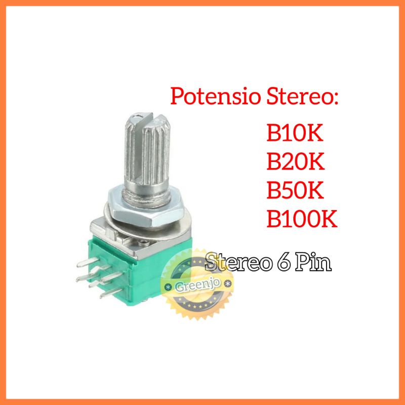 Jual Potensio Stereo Pin B K B K B K B K Potensiometer Rk G