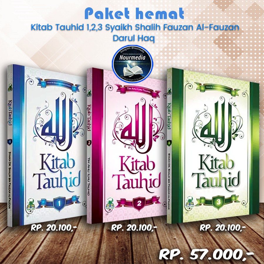 Jual Paket Buku Hemat Kitab Tauhid 1 2 3 Syaikh Salih Fauzan Al Fauzan