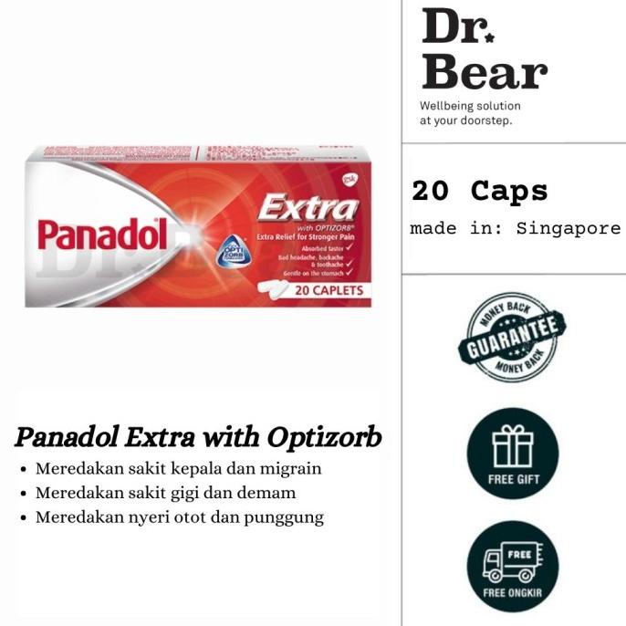 Jual Panadol Extra With Optizorb Singapore 20 Caplets Shopee Indonesia