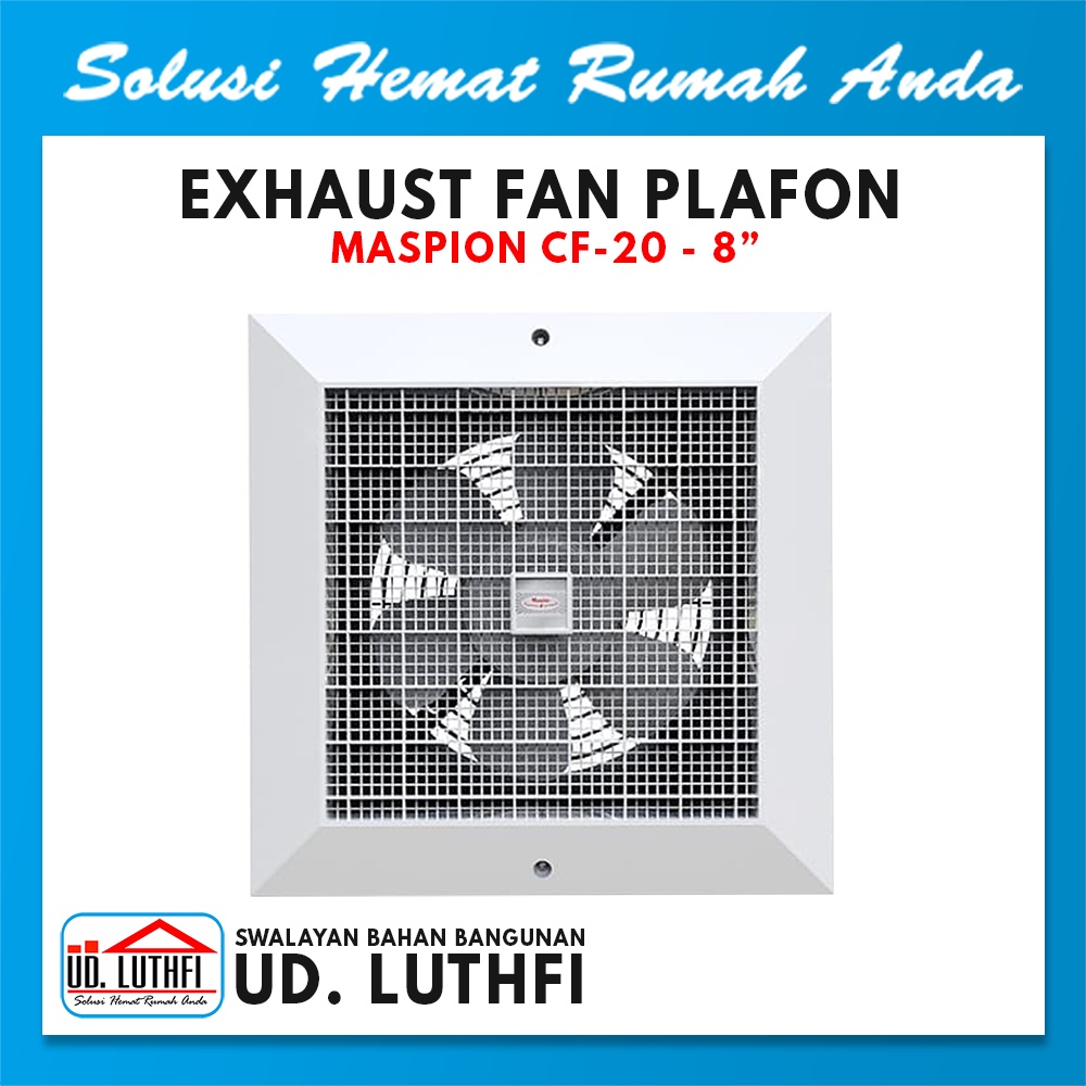 Jual Exhaust Fan Hexos Heksos Kipas Plafon Maspion CEF 20 8