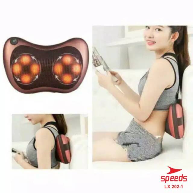 Jual Bantal Pijat Shiatsu Refleksi Bola Car Home Massage Pillow