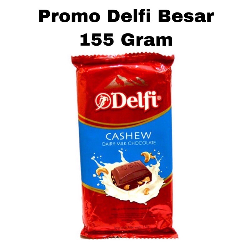 Jual Cokelat Delfi Size Besar Gram Camilan Cokelat Milk Cashew