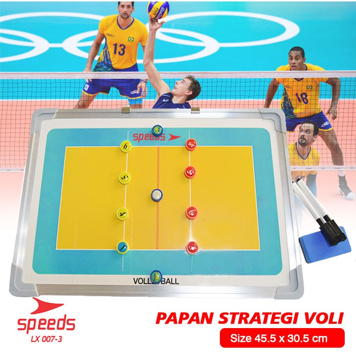 Jual Speeds Papan Strategi Pelatih Taktik Team Bola Voli Coach Volley