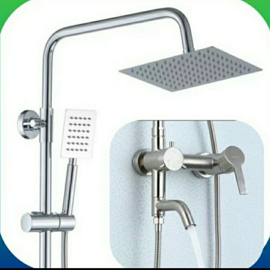 Jual Shower Set Tiang Column Minimalis Kran Panas Dingin Cf Sus