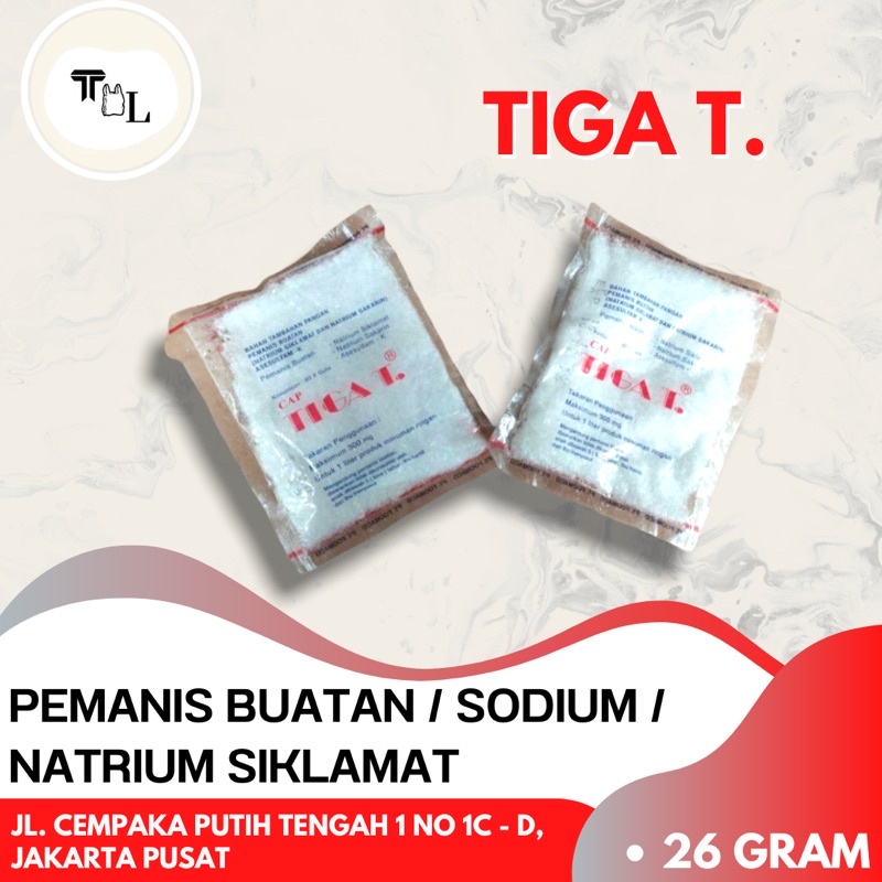 Jual Pemanis Buatan Natrium Siklamat Sodium Cap Tiga T 26gram